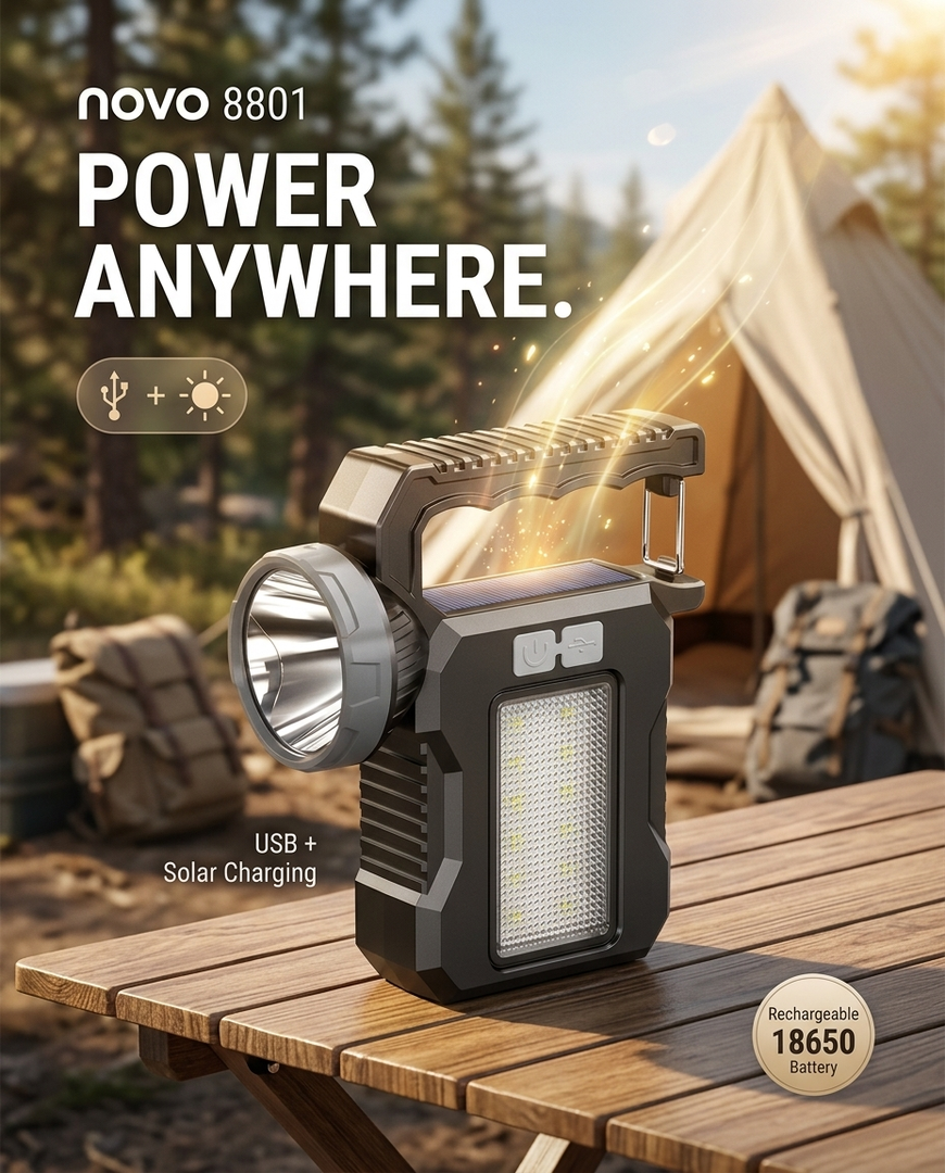 novo Rechargeable LED searchlight