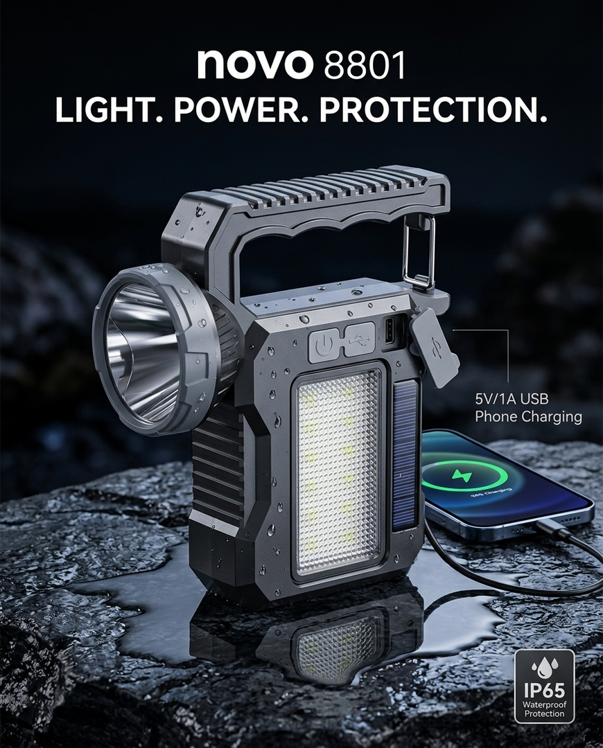 novo Rechargeable LED searchlight