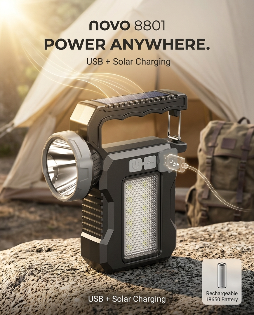 novo Rechargeable LED searchlight