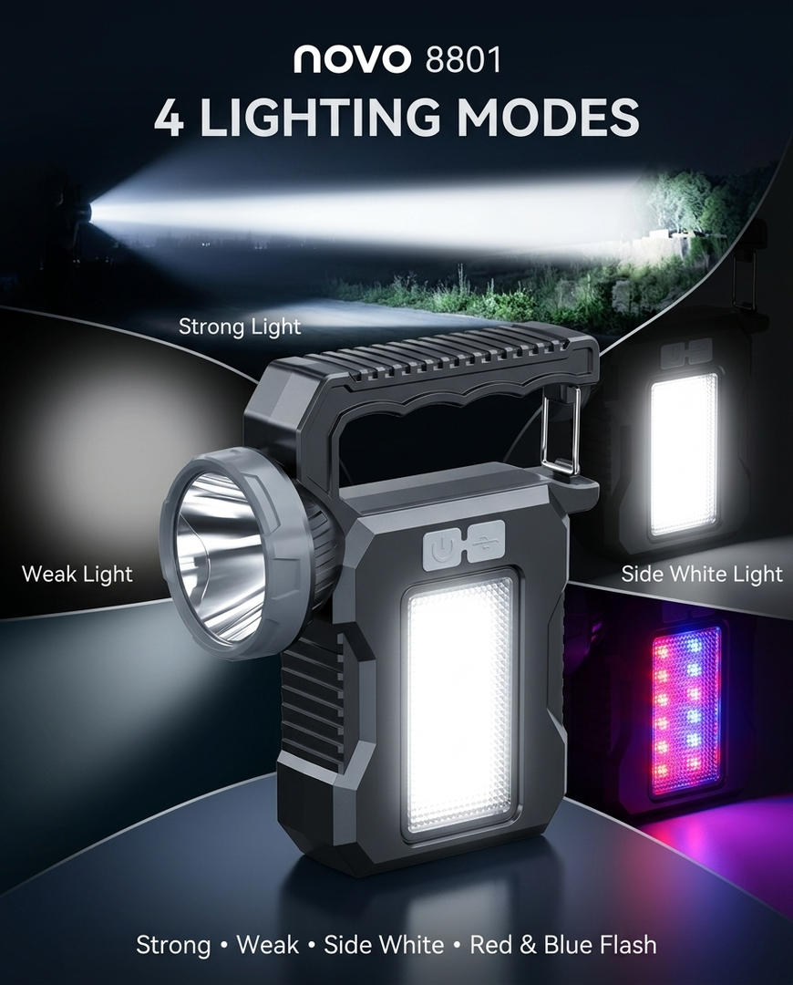 novo Rechargeable LED searchlight