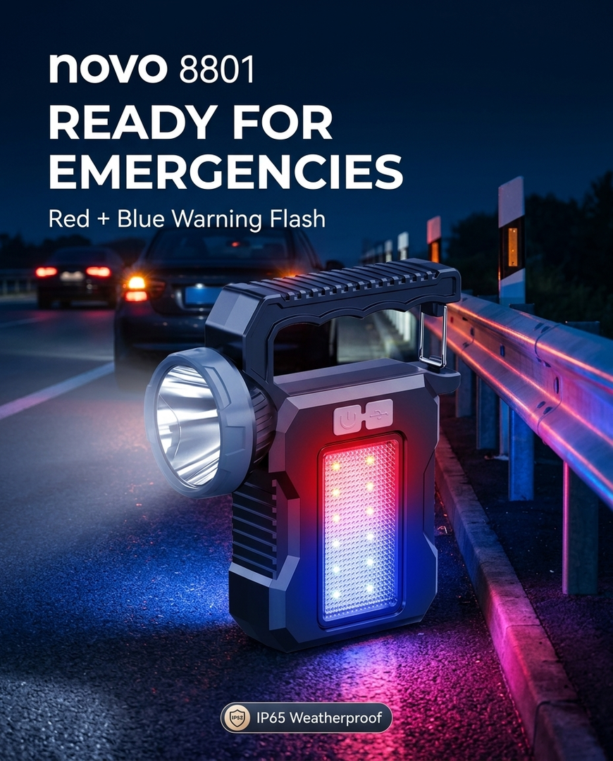 novo Rechargeable LED searchlight