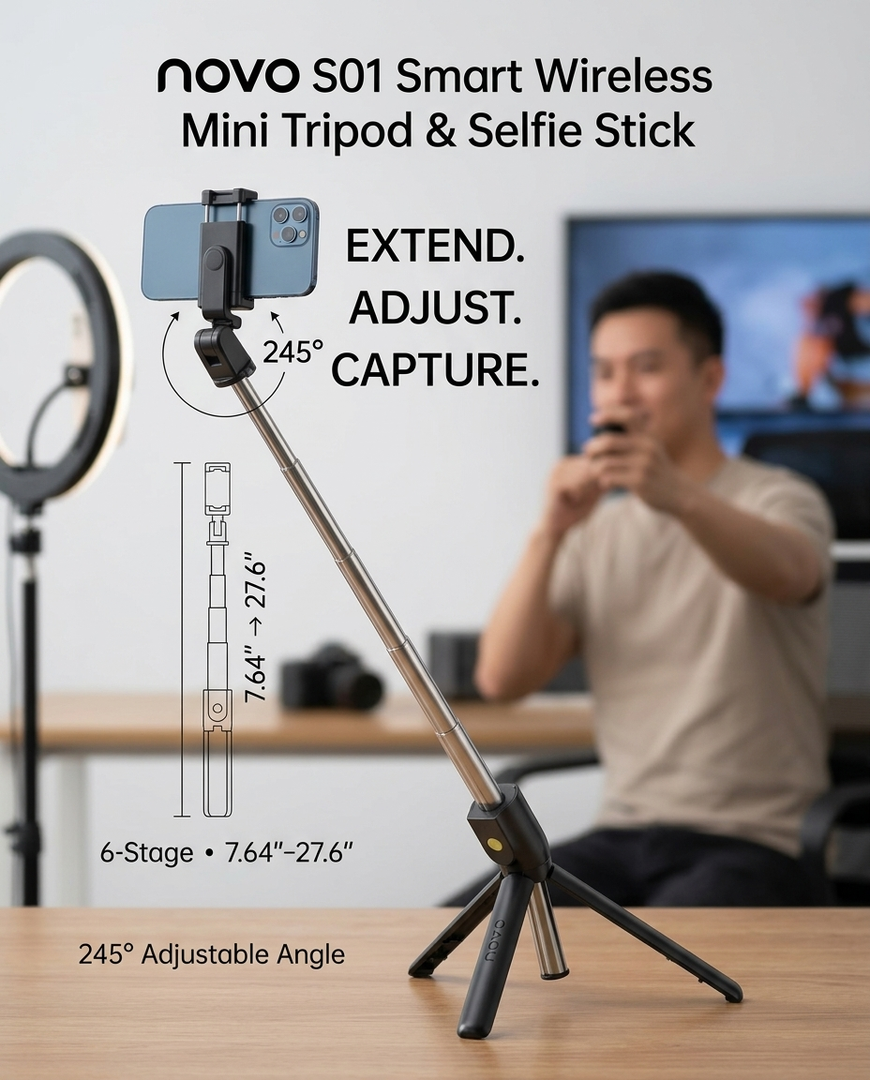 novo S01 Wireless Mini Tripod