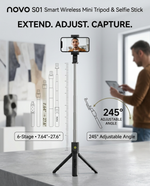 Load image into Gallery viewer, novo S01 Wireless Mini Tripod