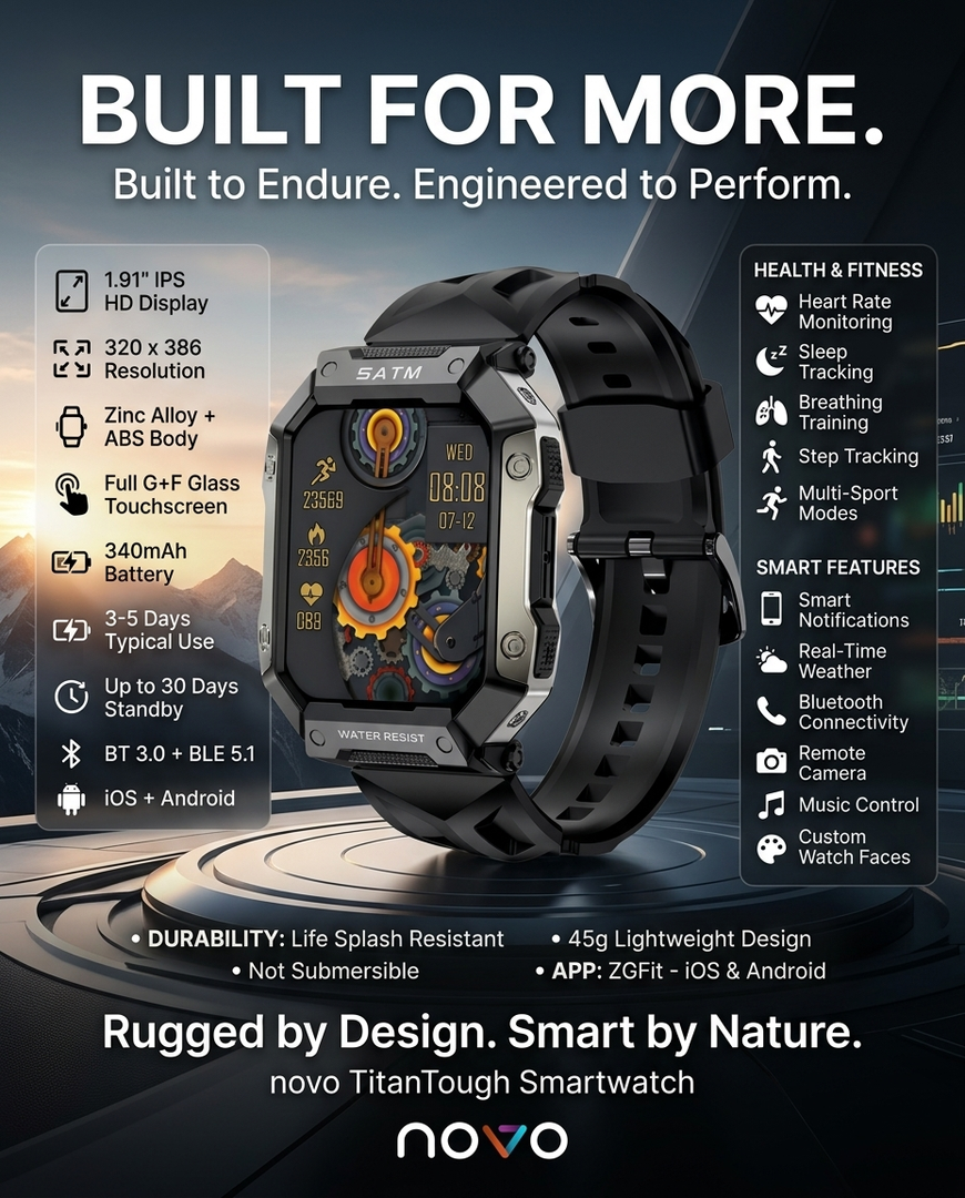 novo TitanTough Smartwatch