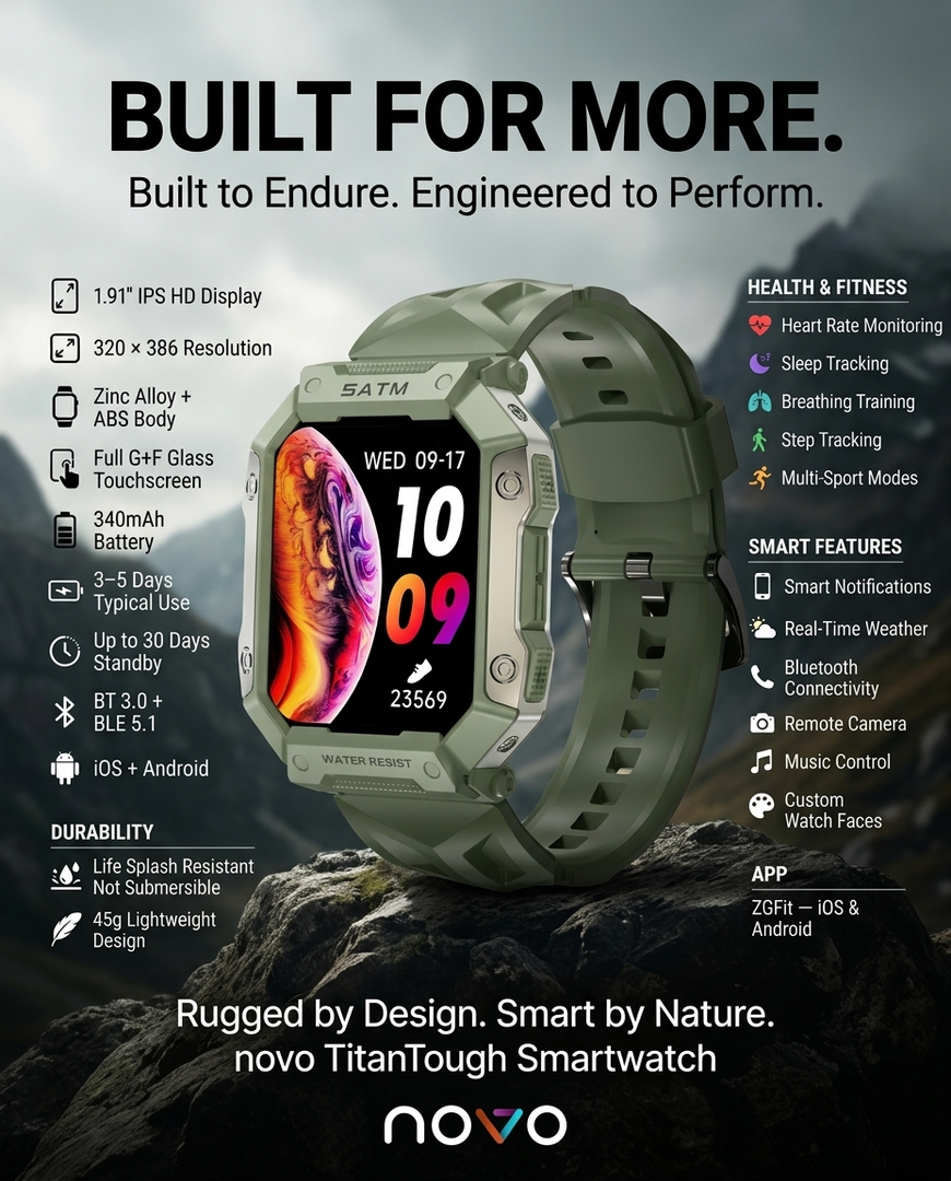 novo TitanTough Smartwatch