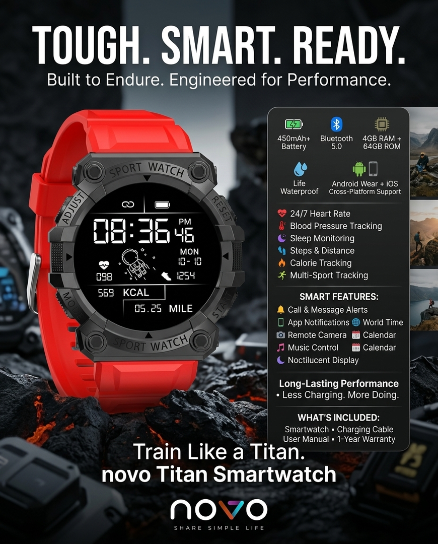 novo Titan Smartwatch