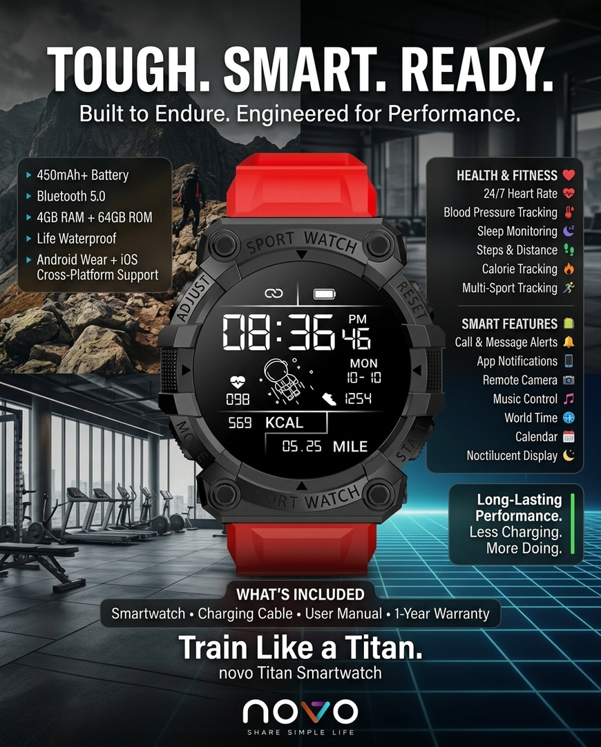 novo Titan Smartwatch