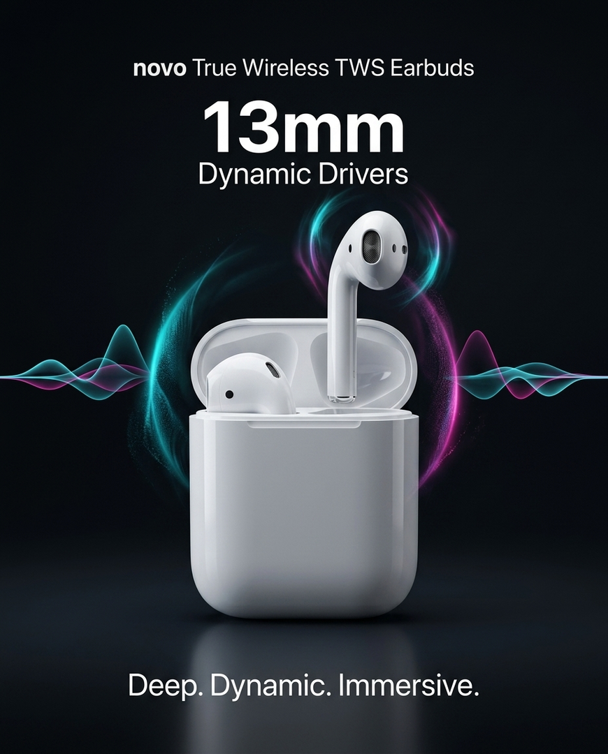 novo True Wireless TWS Earbuds