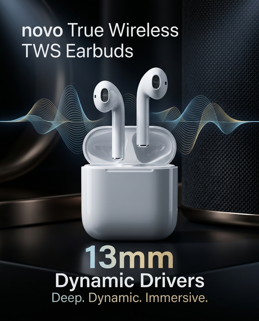 novo True Wireless TWS Earbuds