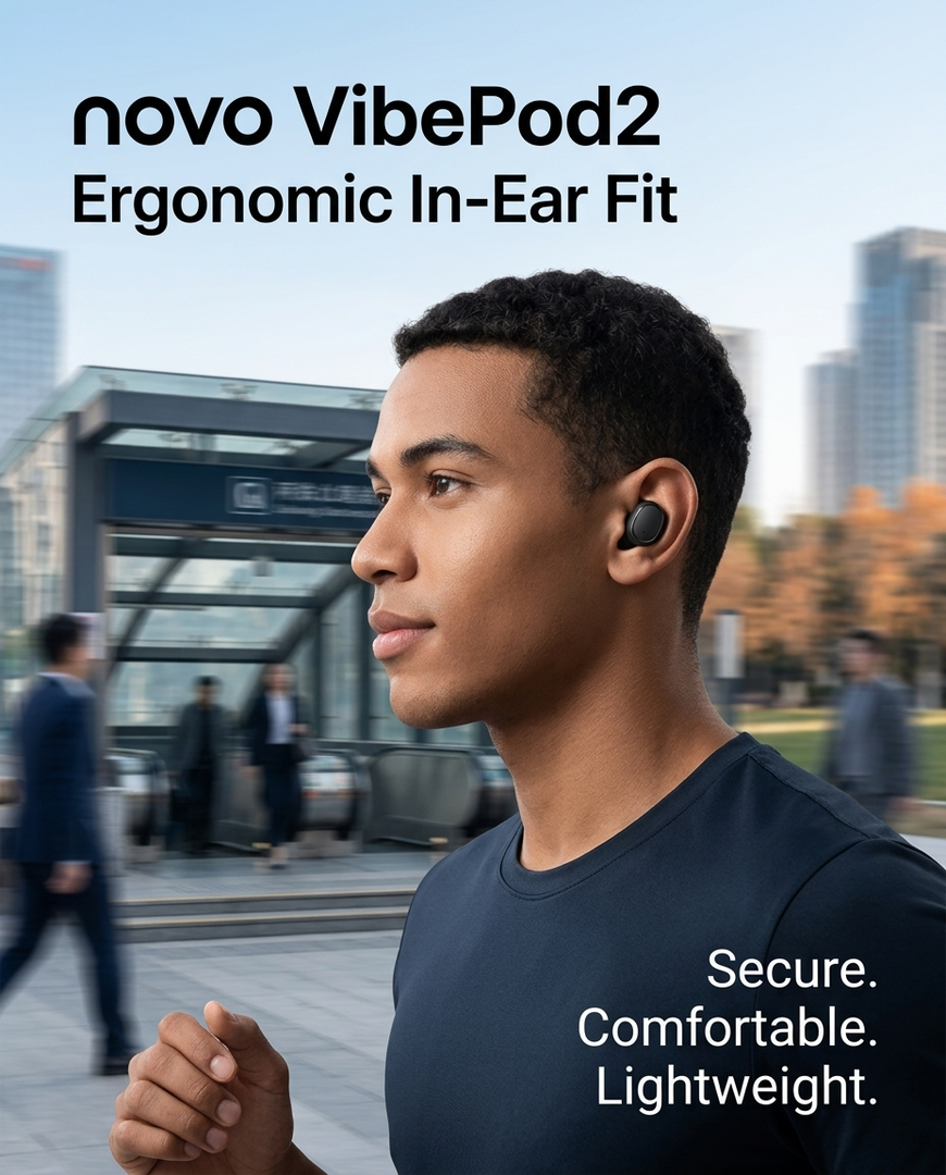 novo VibePod2 True Wireless Earbuds