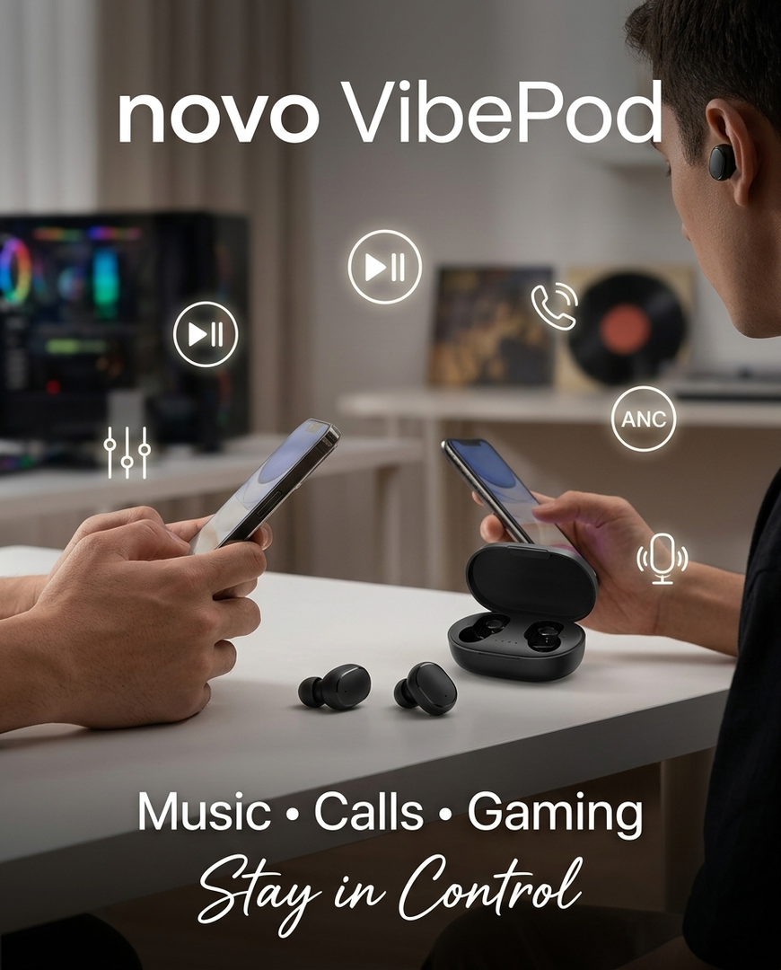 novo VibePod True Wireless Earbuds