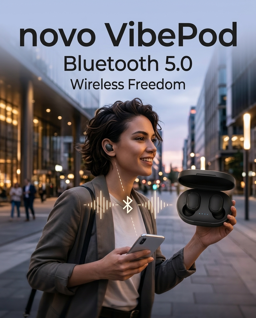 novo VibePod True Wireless Earbuds
