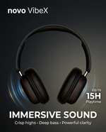 Load image into Gallery viewer, novo VibeX Over-Ear Wireless Headphones