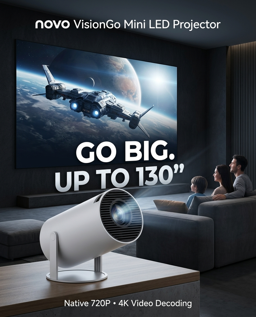 novo VisionGo Mini LED Projector