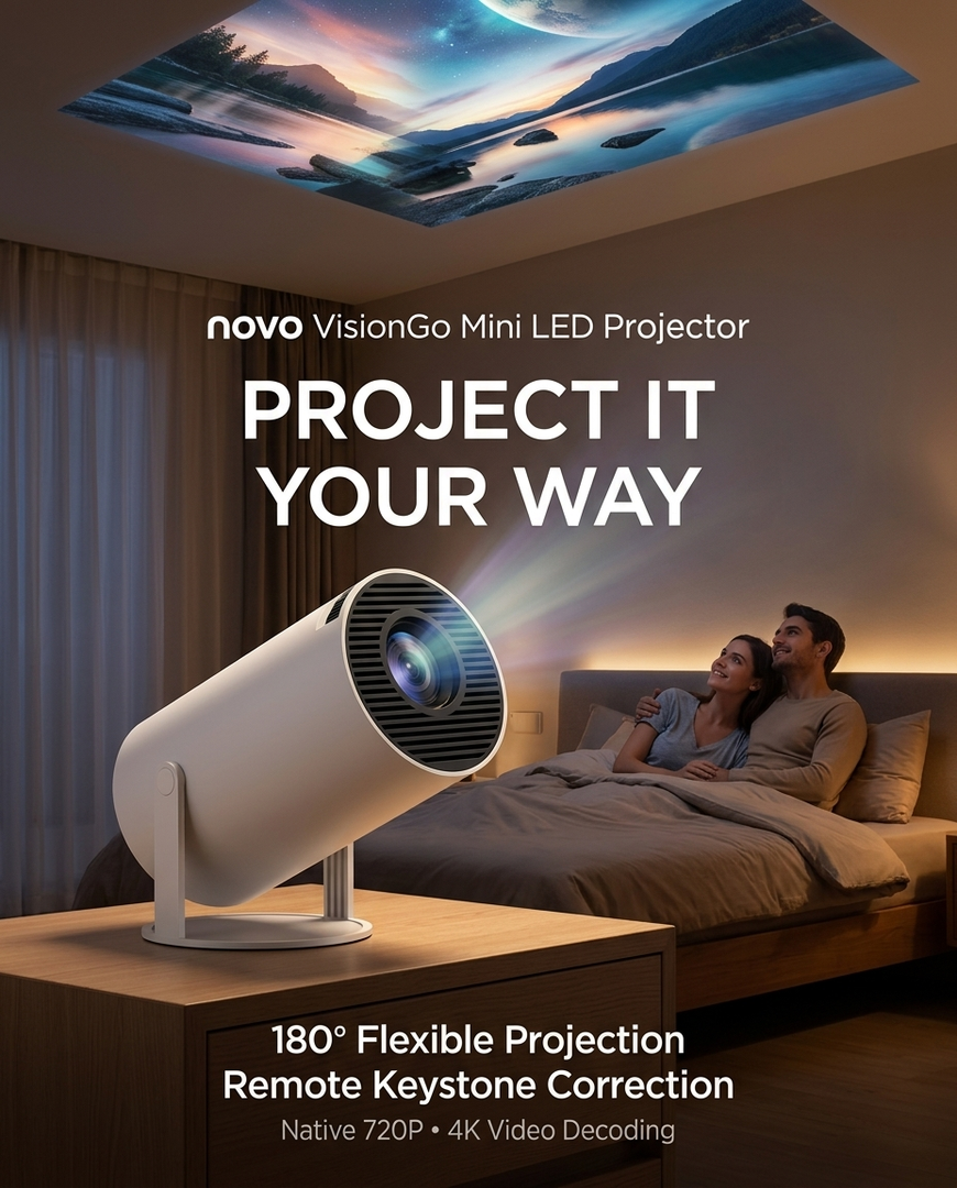 novo VisionGo Mini LED Projector