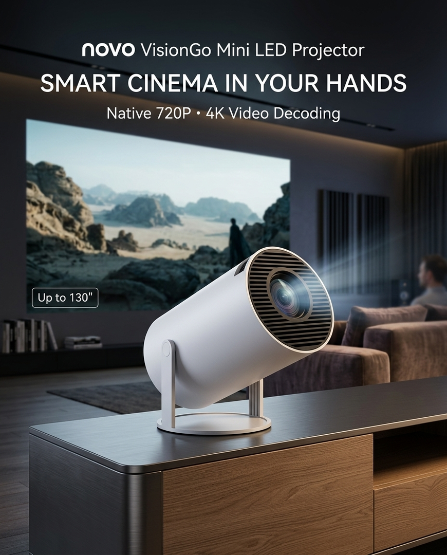 novo VisionGo Mini LED Projector