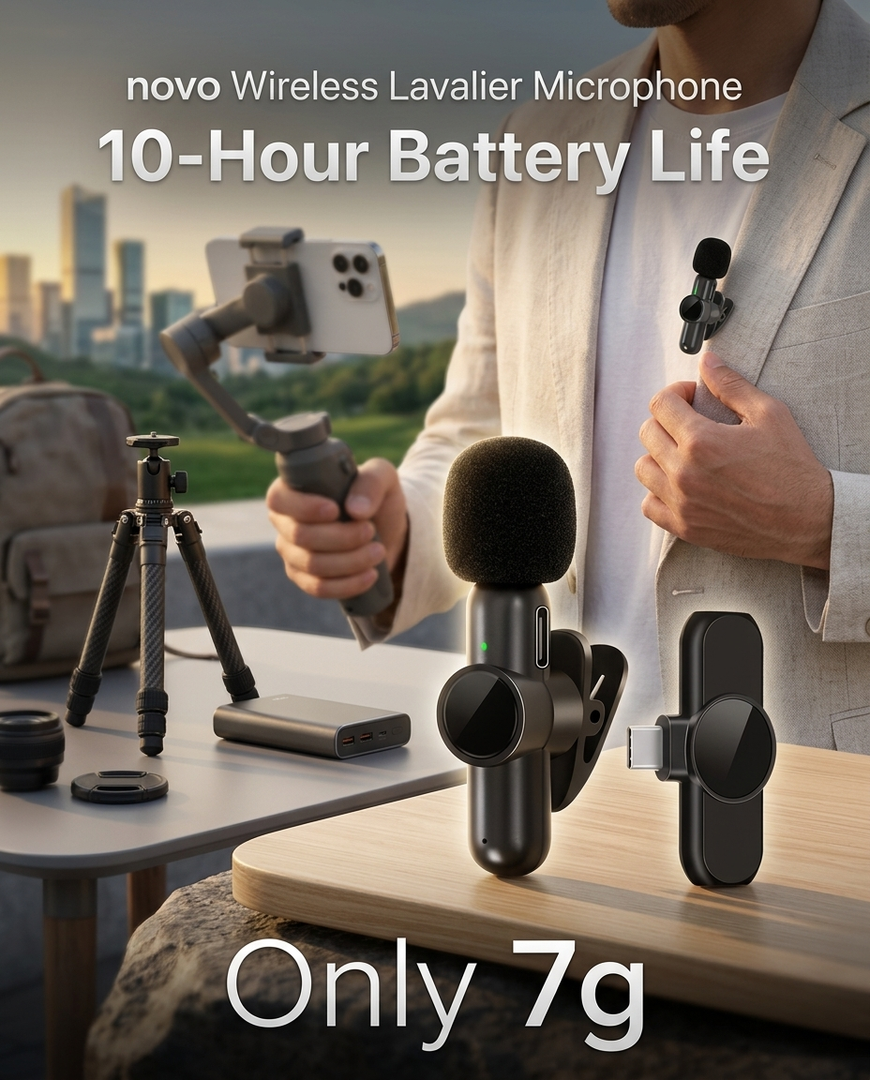 novo Wireless Lavalier Microphone