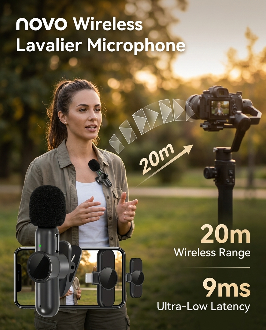 novo Wireless Lavalier Microphone