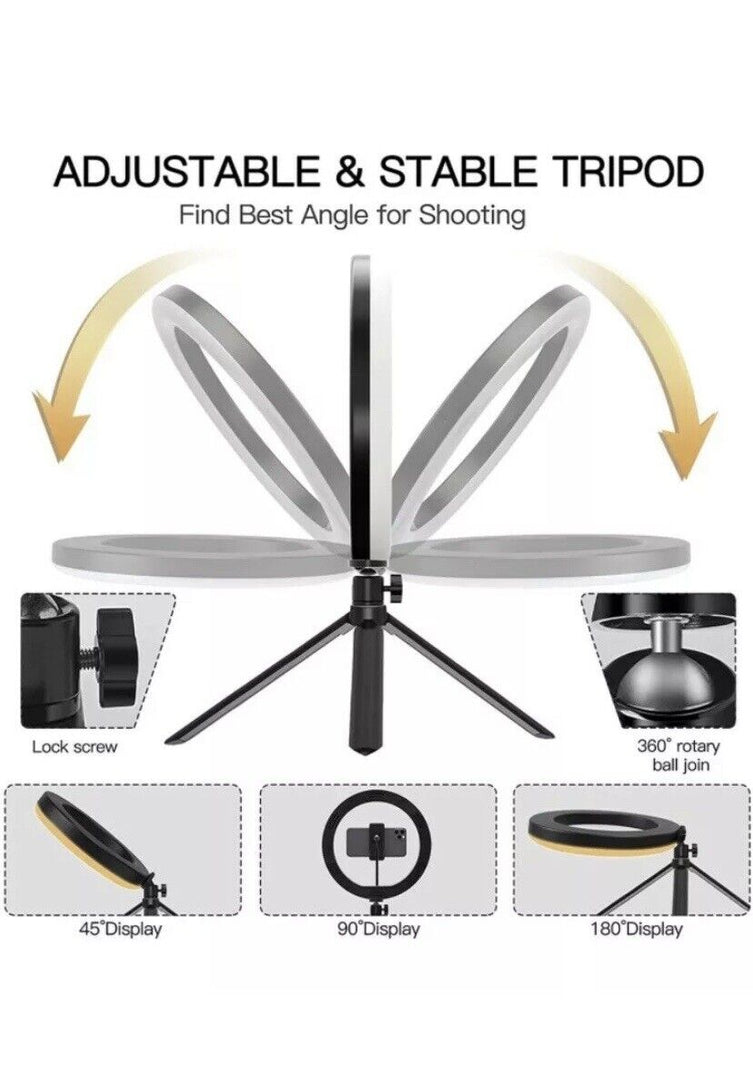 LED Ring Light With Tripod Stand
